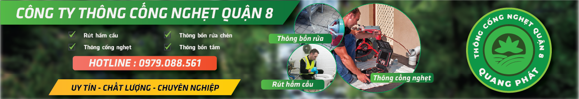 Thông cống nghẹt quận 8 Quang Phát giá rẻ | 0979.088.561